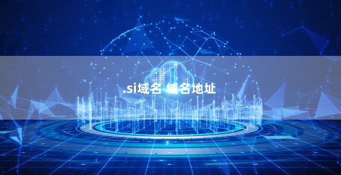 .si域名 域名地址